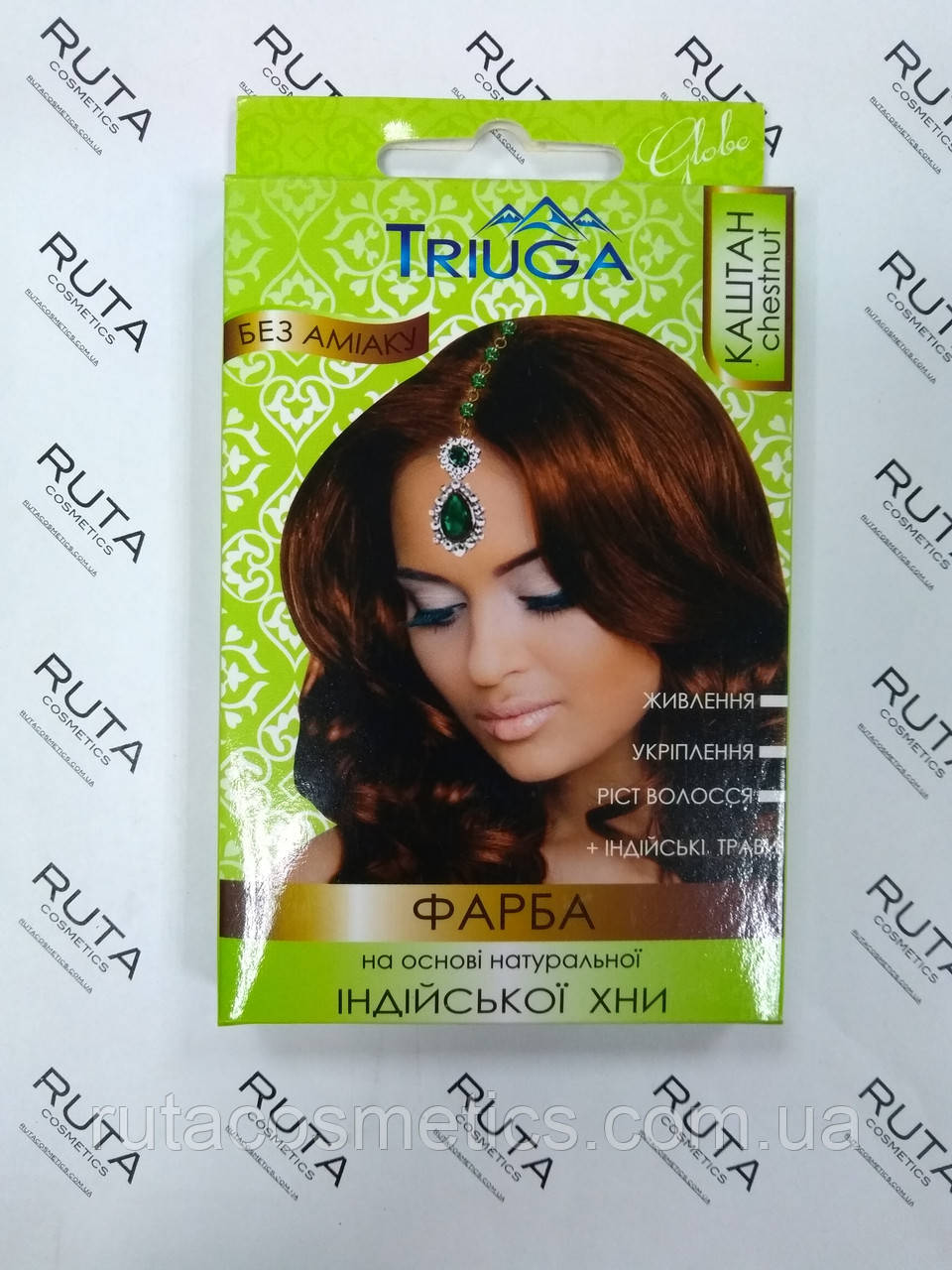 Triuga Herbal Фарба для волосся на основі натуральної Хни "Каштан"