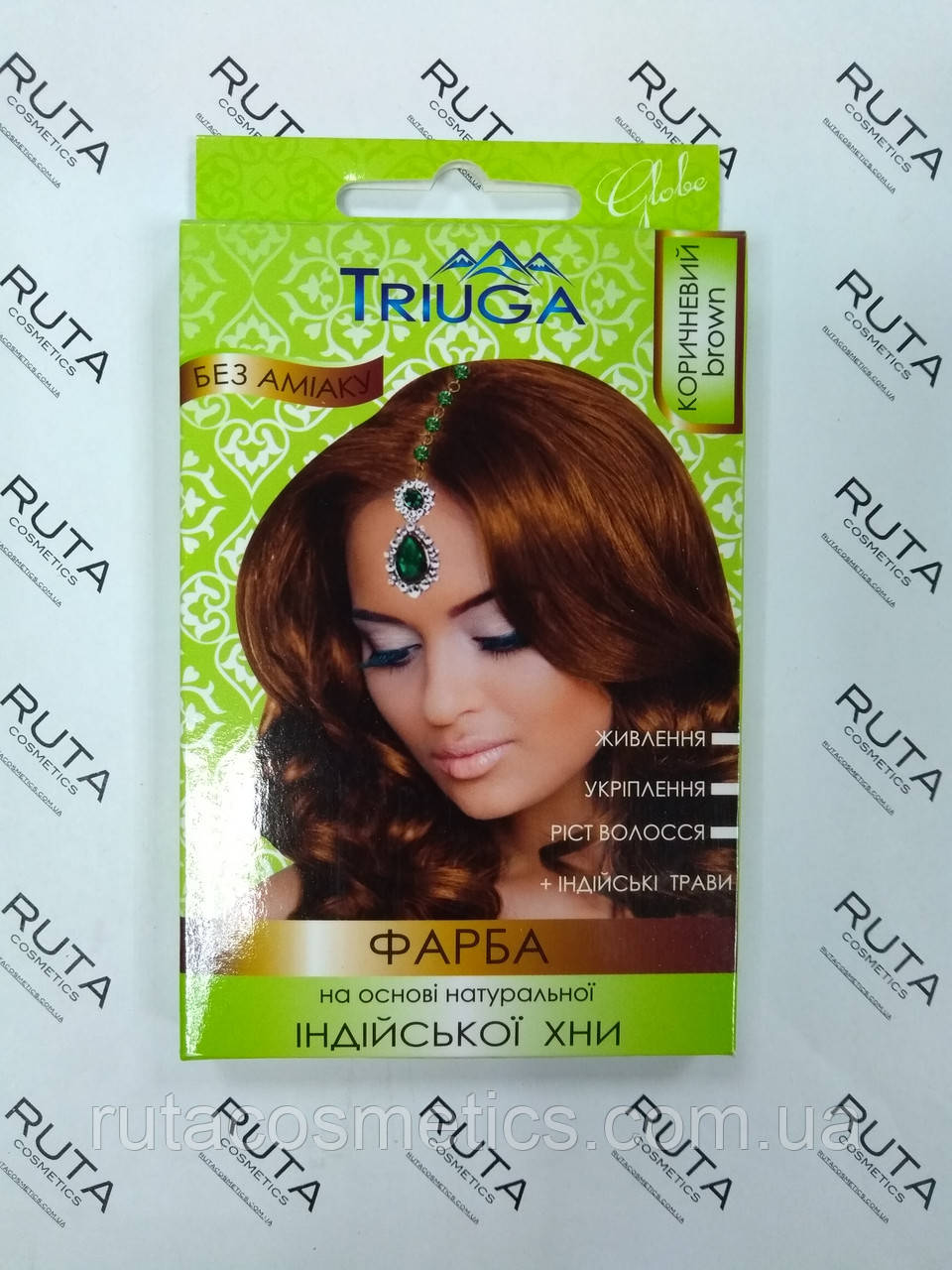 Triuga Herbal Фарба для волосся на основі натуральної Хни "Коричневий"