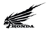 Виниловые наклейки " Honda зверь " 15х25 см 2 шт