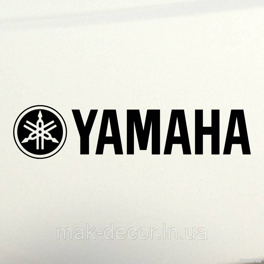 Вінілові наклейки " Yamaha logo " 4х20 см
