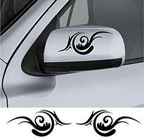 Вінілові наклейки " Узор 99 " 10х20 см 2 шт