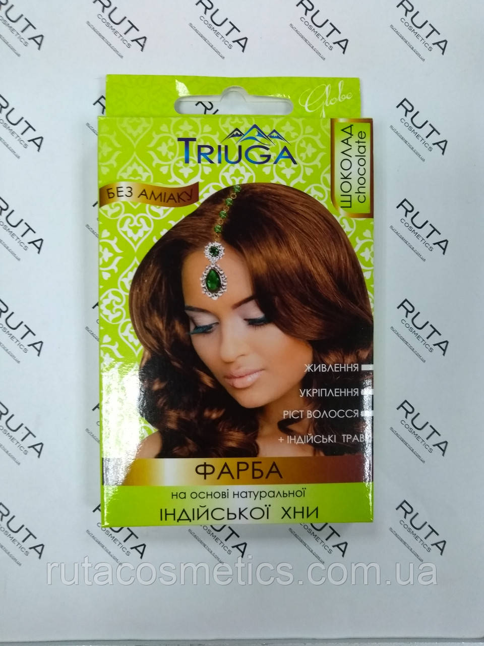 Triuga Herbal Фарба для волосся на основі натуральної Хни "Шоколад"