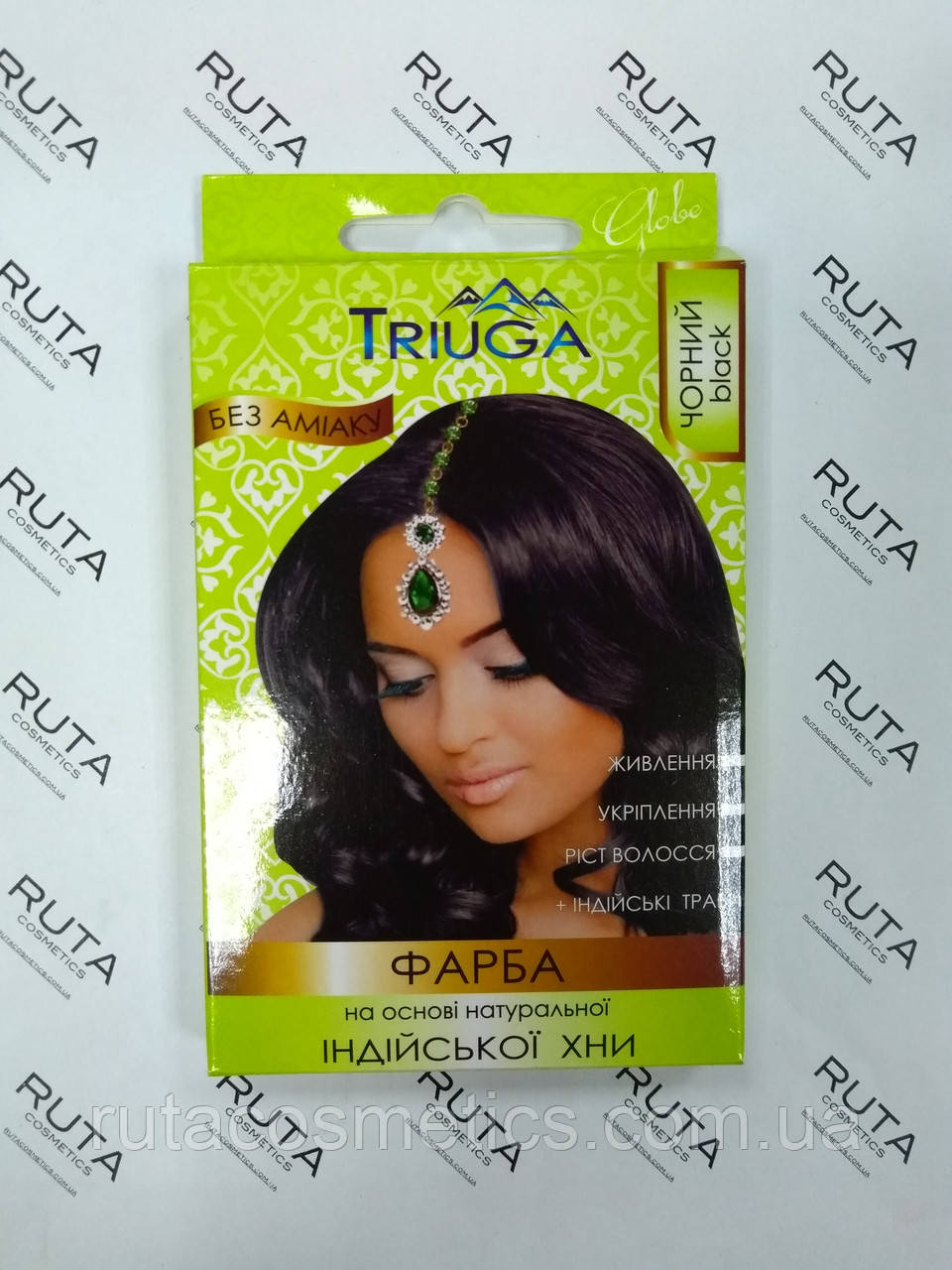 Triuga Herbal Фарба для волосся на основі натуральної Хни "Чорний"