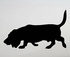 Вінілові наклейки на авто " Бігль " 12х20 см