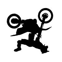 Вінілові наклейки на авто " Мотоспорт " 15х15 см