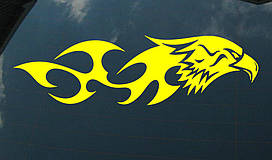 Вінілові наклейки на авто " Орел 4 " 12х50 см 2 шт