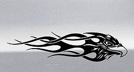 Вінілові наклейки на авто " Орел 3 " 12х50 см 2 шт