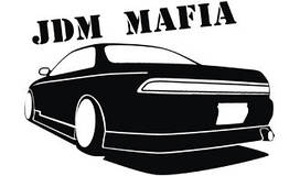 Вінілові наклейки на авто " Jdm mafia " 12х15 см