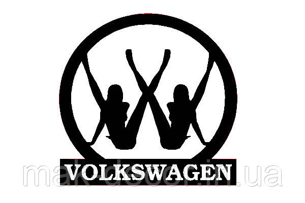 Вінілові наклейки на авто " Фольксваген " 15х15 см, фото 1