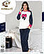 Жіноча зимова піжама-флісова, фото 4