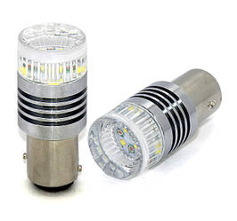 Двоколірна (білий + жовтий) LED лампа 1157 - P21 / 5W - BAY15d - 30W 6pcs Cree XBD Chips, Dual color