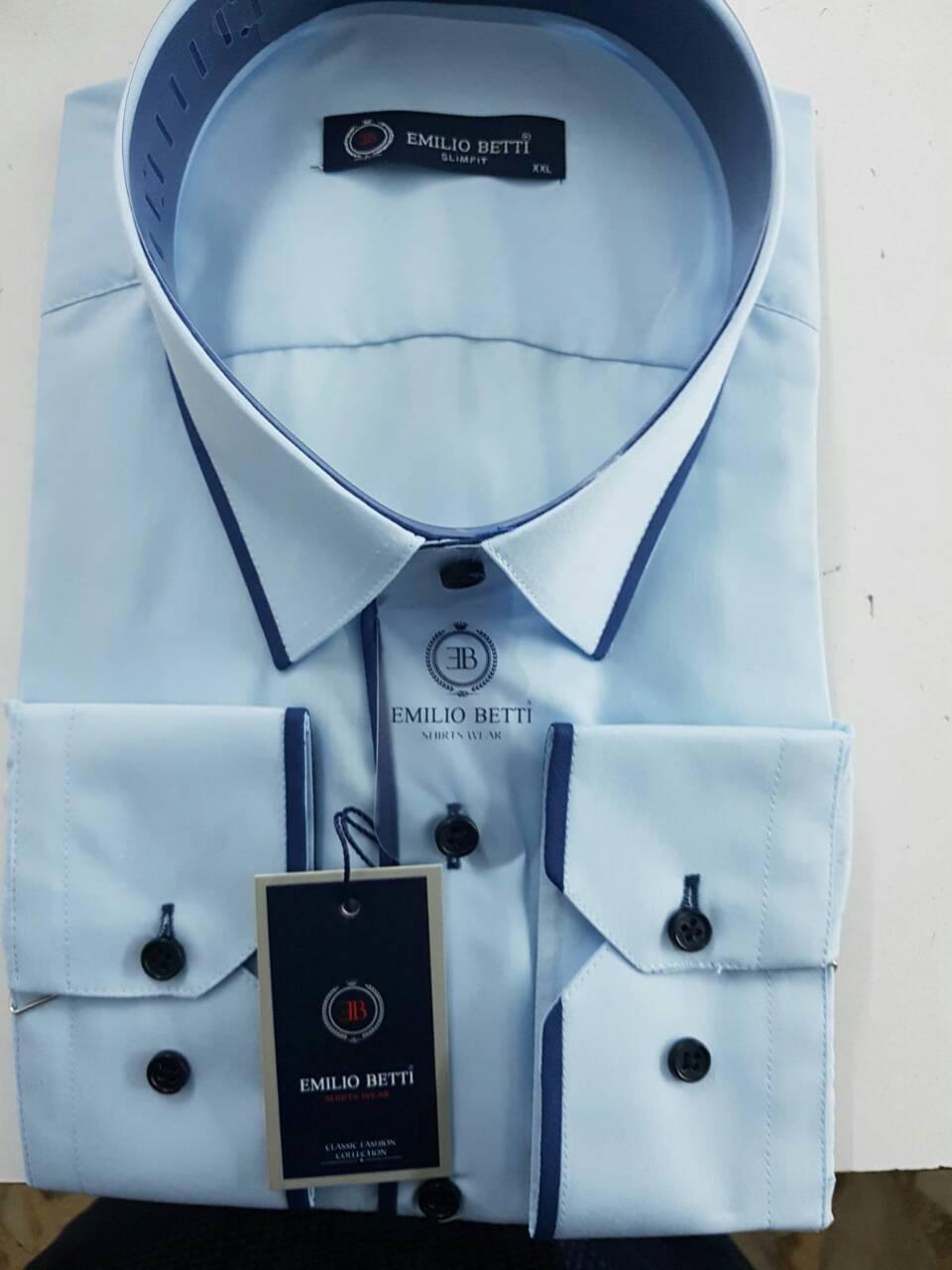 Сорочка однотонна Emilio Betti