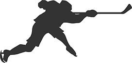 Вінілові наклейки на авто " Хокеїст 2 " 10х15 см