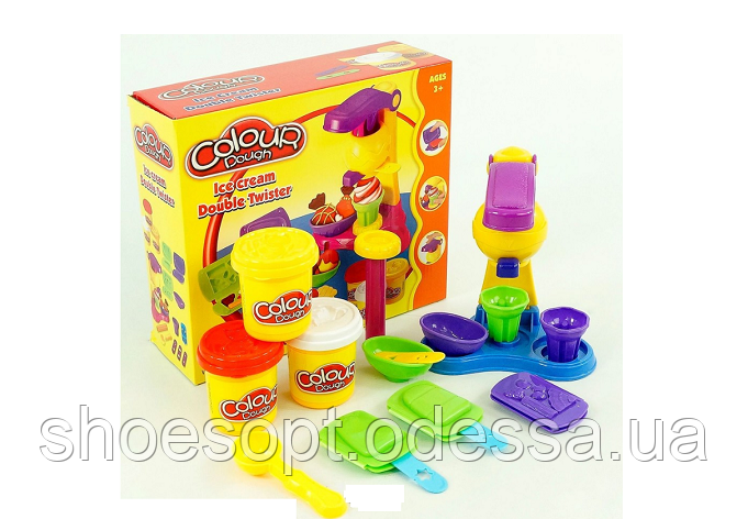 Набір тісто для ліплення Морозиво, 3 кольори, 15 предметів, фото 1