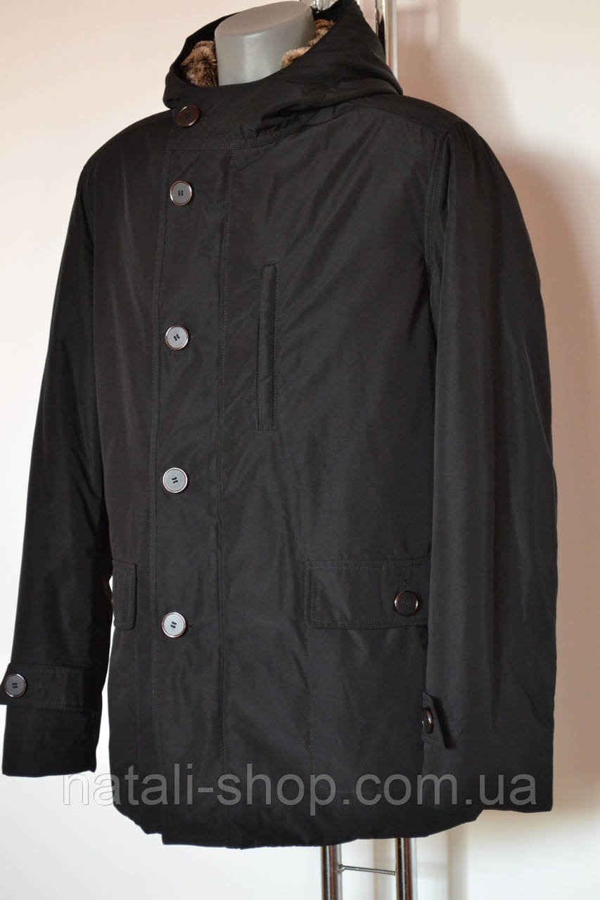 Чоловіча зимова куртка на штучній хутряній підкладі Disenwor, 46, 48, 50, 52, 54, 56 - фото 1 - id-p598566243