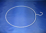 Білий металевий круг вішалка діаметр 40 см із гачком для продажу трусів, фото 2
