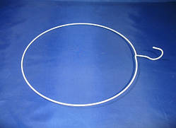 Білий металевий круг вішака діаметр 35 см для продажу трусів
