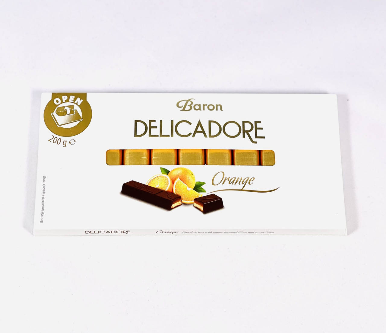 

Шоколад Baron Delicadore Orange Барон Деликадор Апельсин 200 г Польша