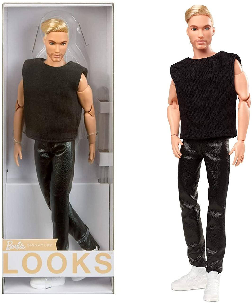 

Коллекционная кукла Барби Кен блондин Barbie Signature Looks Ken Doll Blonde