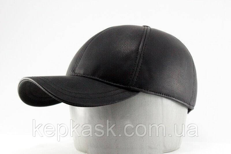 Бейсболка black leather KSK