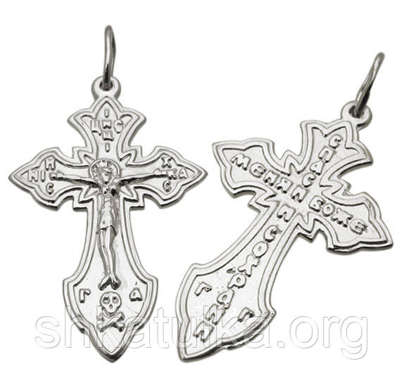 Срібний хрестик №1002-5