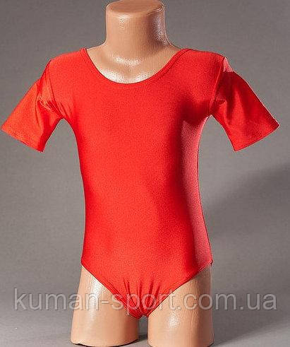 Купальник гімнастичний Europe (короткий рукав, фарбований, лайкра)