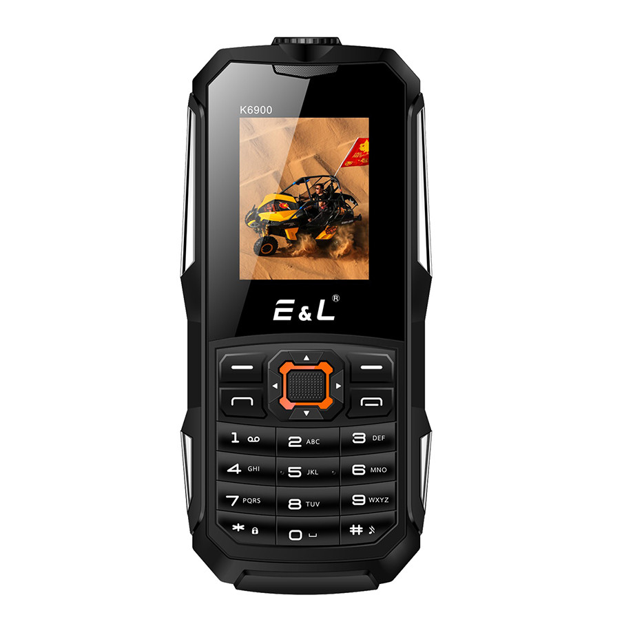 E&L K6900, IP68, 2000 мАч, 2 SIM, фонарик, Corning Gorilla Glass 3. Военный стандарт защиты MIL-STD-810G - фото 3 - id-p598875326