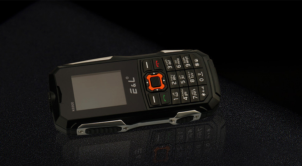 E&L K6900, IP68, 2000 мАч, 2 SIM, фонарик, Corning Gorilla Glass 3. Военный стандарт защиты MIL-STD-810G - фото 9 - id-p598875326