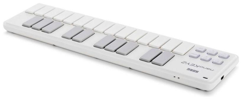 MIDI клавиатура KORG NANOKEY 2 WH - фото 3 - id-p266316097