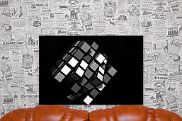 Фото на полотні "Чорно-біле. Куб" 60х40 см.