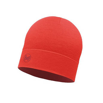 Шапка Buff Midweight Merino Wool Hat Solid Crandberry Red