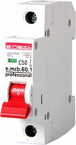 Автоматичний вимикач e.mcb.pro.60.1.C 50 new 1р 50А C 6кА new
