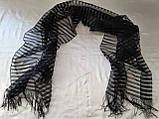 Шарф траурний для похорону великий чорний, фото 2
