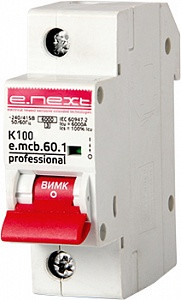 Автоматичний вимикач e.mcb.pro.60.1.K 100 new 1р 100А K new 6кА