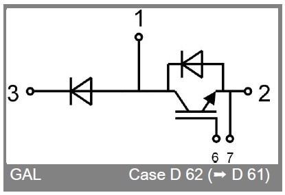 SKM200GAL126D — IGBT модуль Semikron