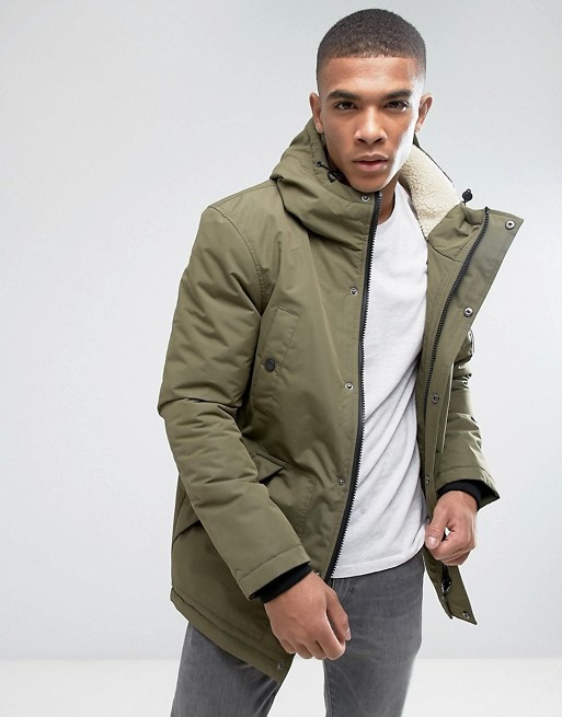 Парку\куртка D-Struct - Lapstole Зелена хакі з хутряною обробкою (чоловіча/чоловіча) Зима