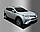 Вітровики з хромом, дефлектори вікон Toyota RAV4 2013- (D690), фото 6