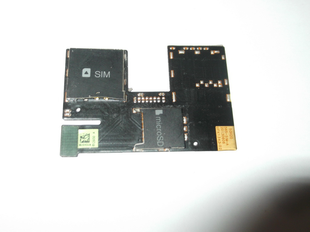 Шлейф конектор SIM-картки HTC Desire 300 (0P6A100) 301e б/у ОРИГІНАЛ 100%