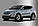 Вітровики з хромом, дефлектори вікон Hyundai Santa Fe 2012, фото 5
