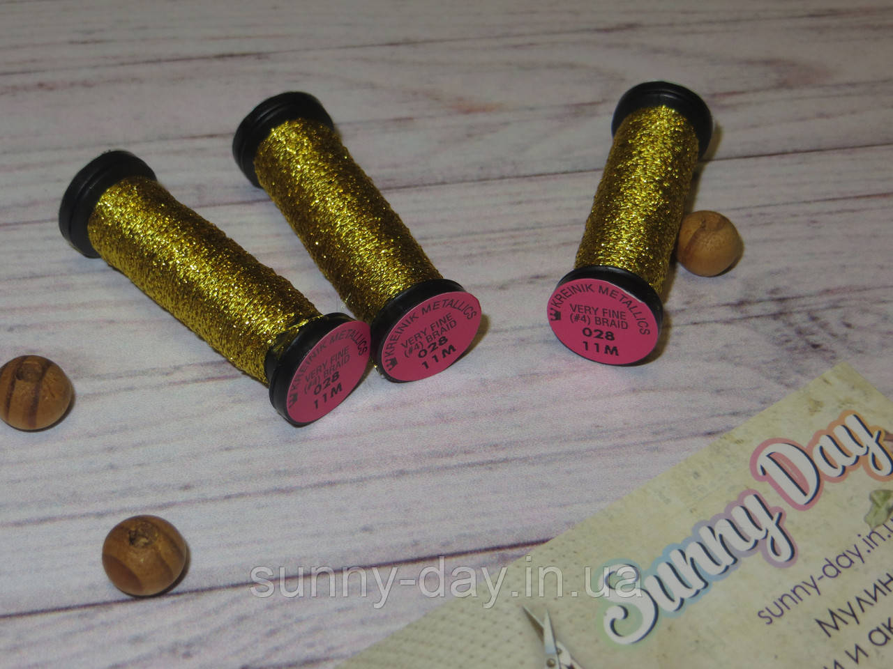 Kreinik Very Fine #4 Braid (11 m), колір 028, фото 1