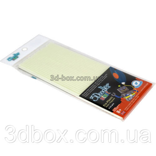 Набір стрижнів для 3D-ручки 3Doodler Start  ⁇  Світиться в темряві, фото 1