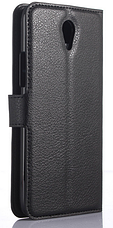 Шкіряний чохол-книжка для Lenovo ZUK Z1 чорний, фото 2