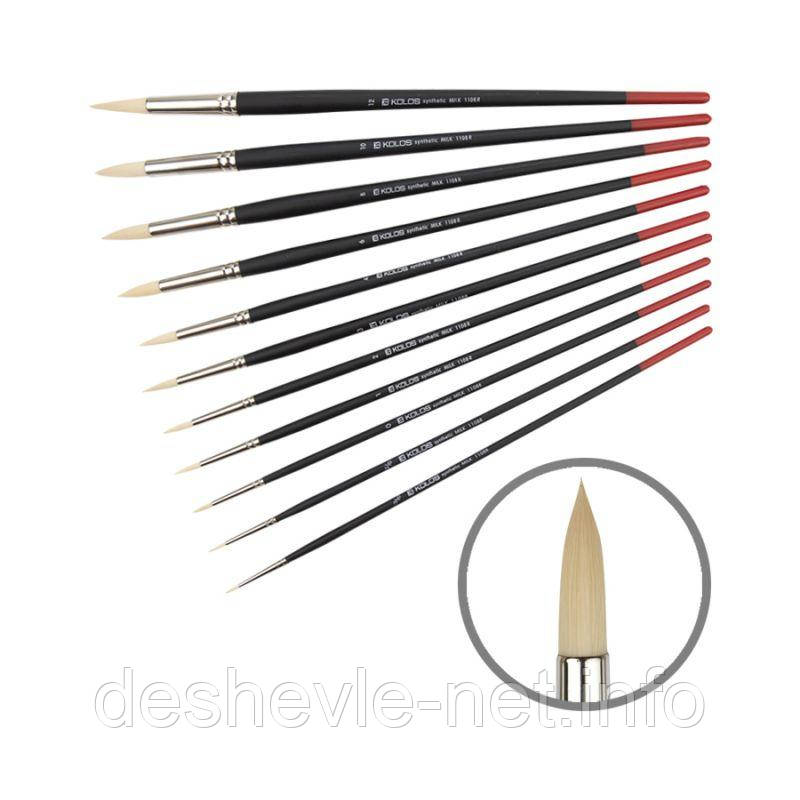 Синтетика кругла, Milk  1108R, № 00, д. р. пензель KOLOS