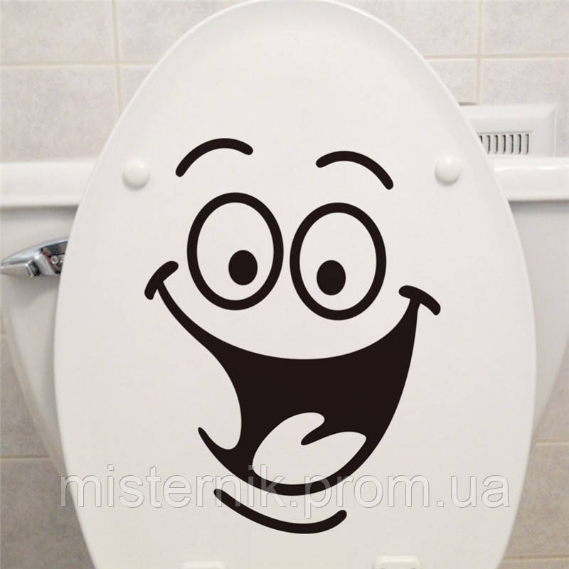 Наклейка стикер WC на унітаз,дверь 18 см*24см