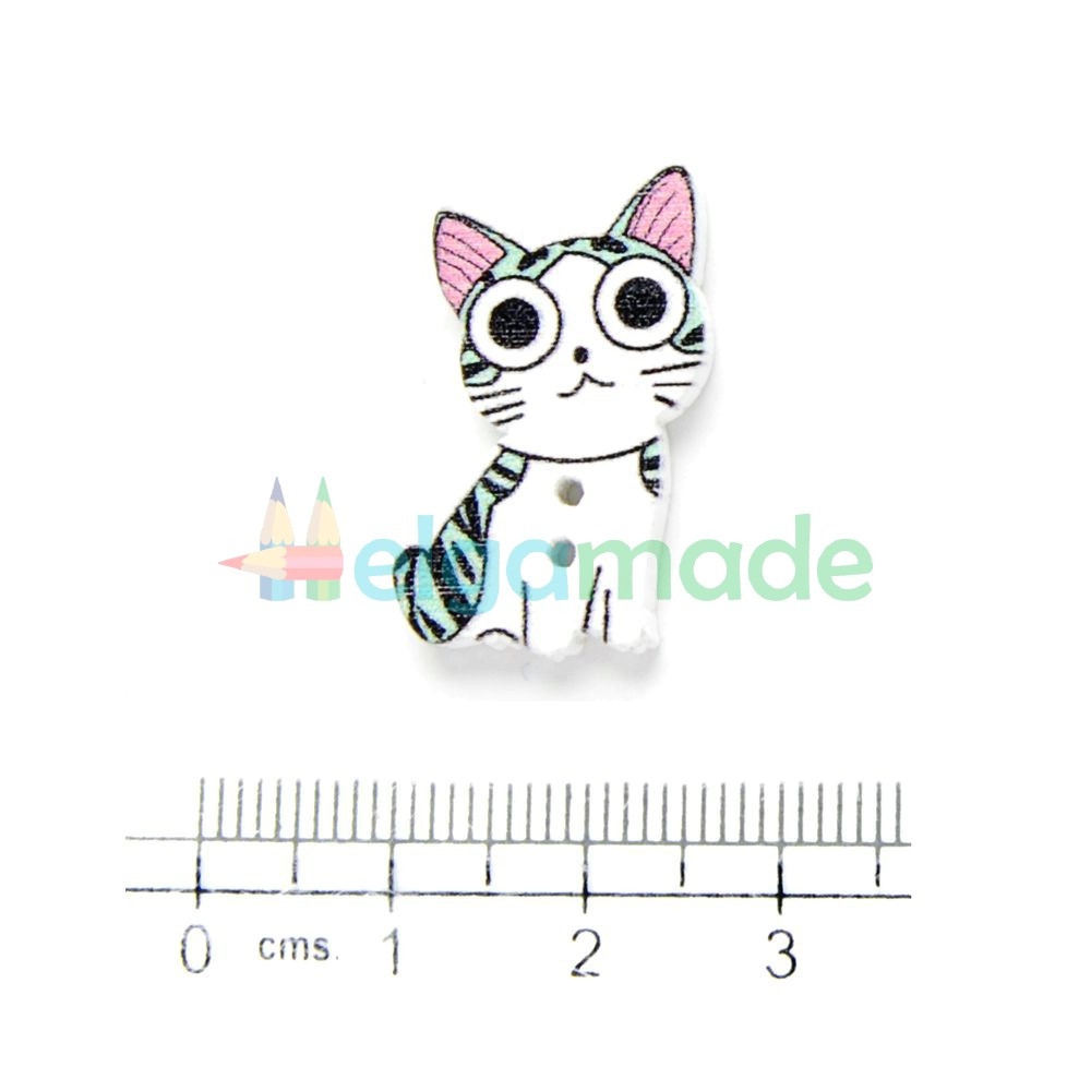 Гудзик дерев'яний КОШЕНЯ 1, 14х26 мм, 1 шт, фото 1