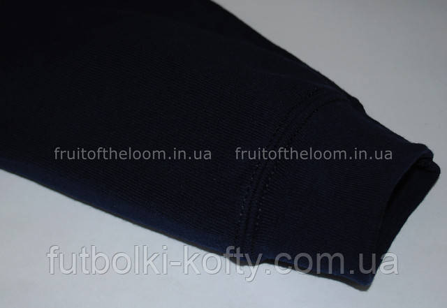 Глубоко тёмно-синяя мужская классическая кофта на замке 