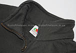 Сіра кофта на блискавці чоловіча бавовняна (світлий графіт) Classic sweat jacket Fruit of the Loom, S, фото 2