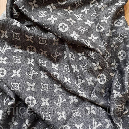 Хустка Louis Vuitton сіра комбі, фото 4