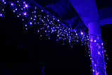 Новорічна гірлянда Бахрома 300 LED, Блакитний світло 14 м, фото 3