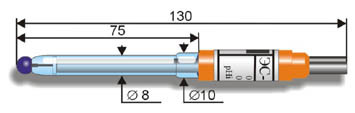 Лабораторний pH-електрод ЕС-10607 (ЕСЛ-45-11)